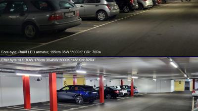 Kvarteret Mars parkeringsgarage - f&ouml;re och efter