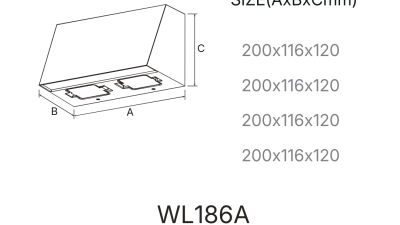 Wall light WL186A - m&aring;tt