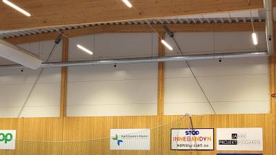 Idrottshall i Kristinehamn med MAX Ledbelysning och DALI2 styrning